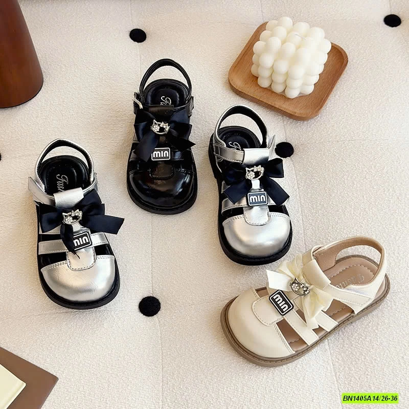 SANDAL MIN GẮN TAG KITTY NƠ