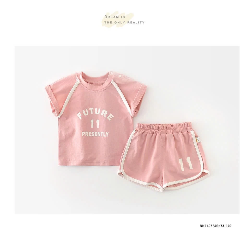 SET THỂ THAO COTTON SỐ 11 SZ NHÍ BÉ GÁI