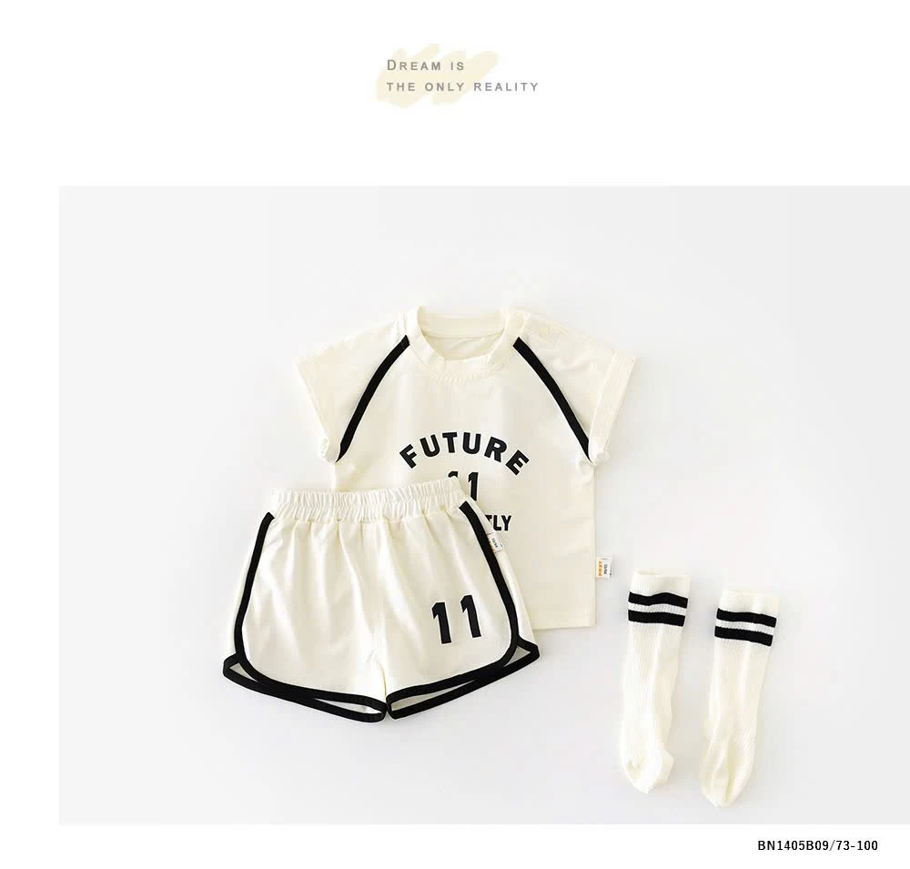 SET THỂ THAO COTTON SỐ 11 SZ NHÍ BÉ GÁI