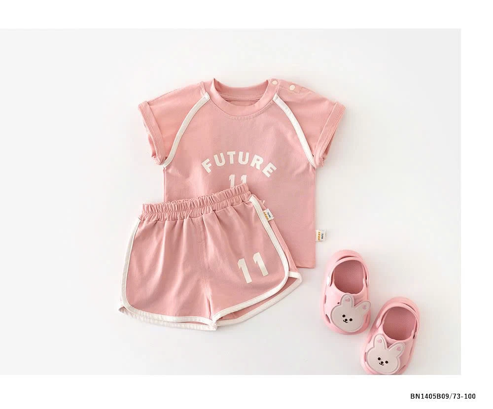 SET THỂ THAO COTTON SỐ 11 SZ NHÍ BÉ GÁI