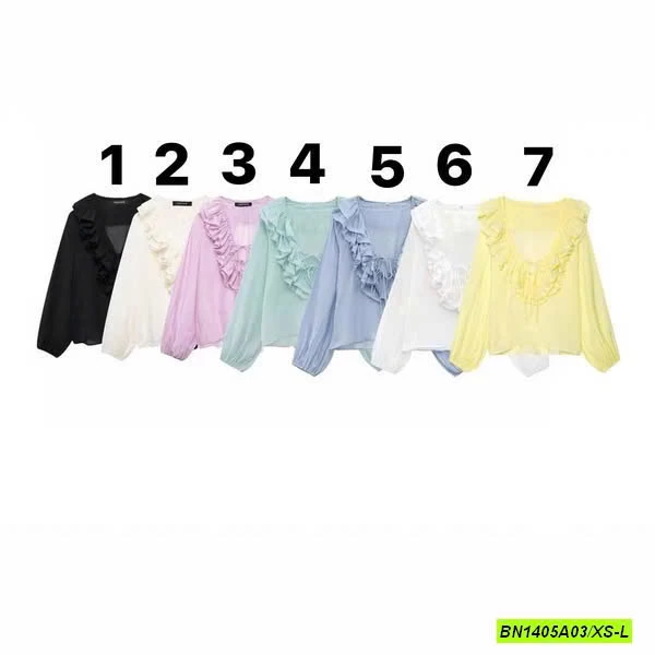 SƠ MI CỔ REN BÈO