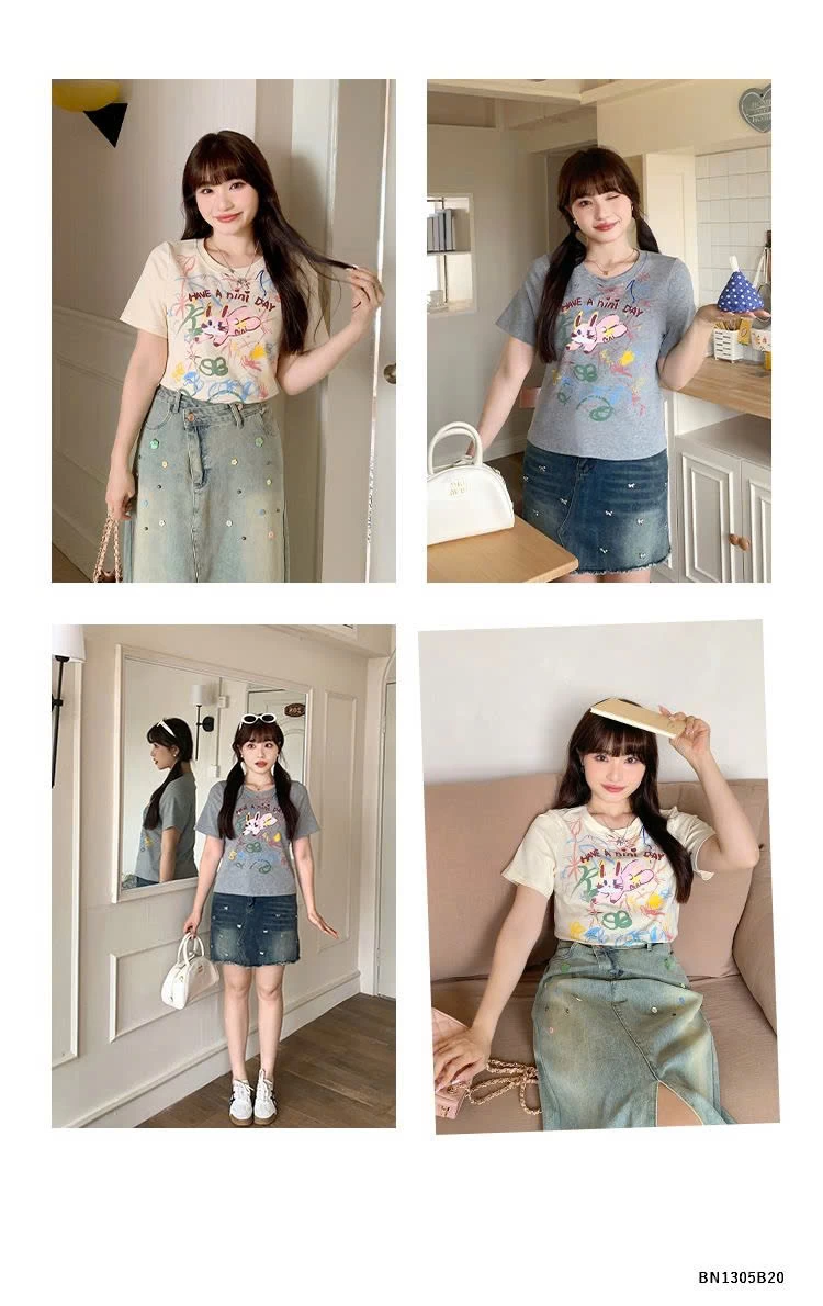 ÁO PHÔNG THỎ SẮC MÀU