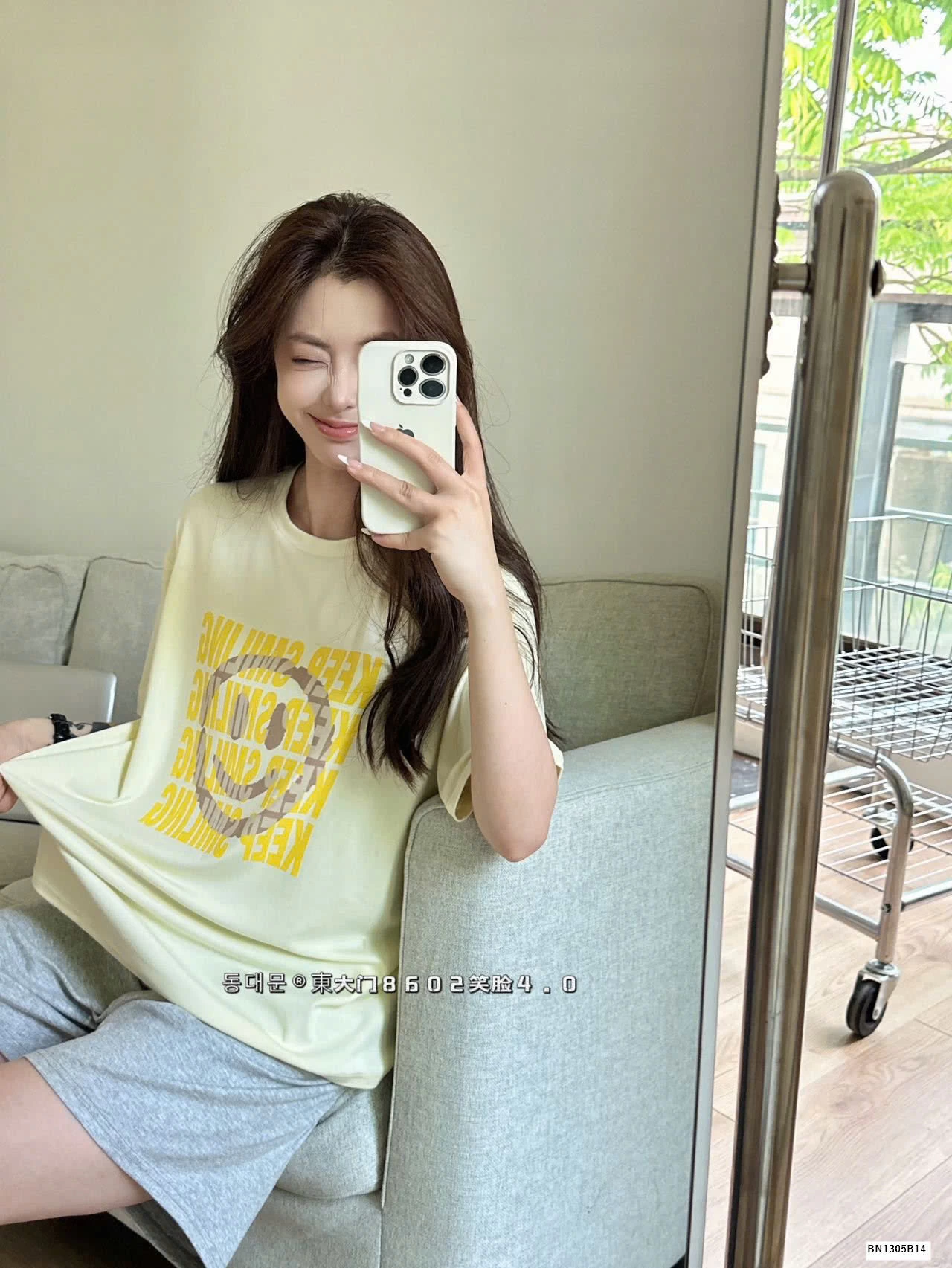 BỘ THUN MÒNG KEEP SMILE MẶC NHÀ