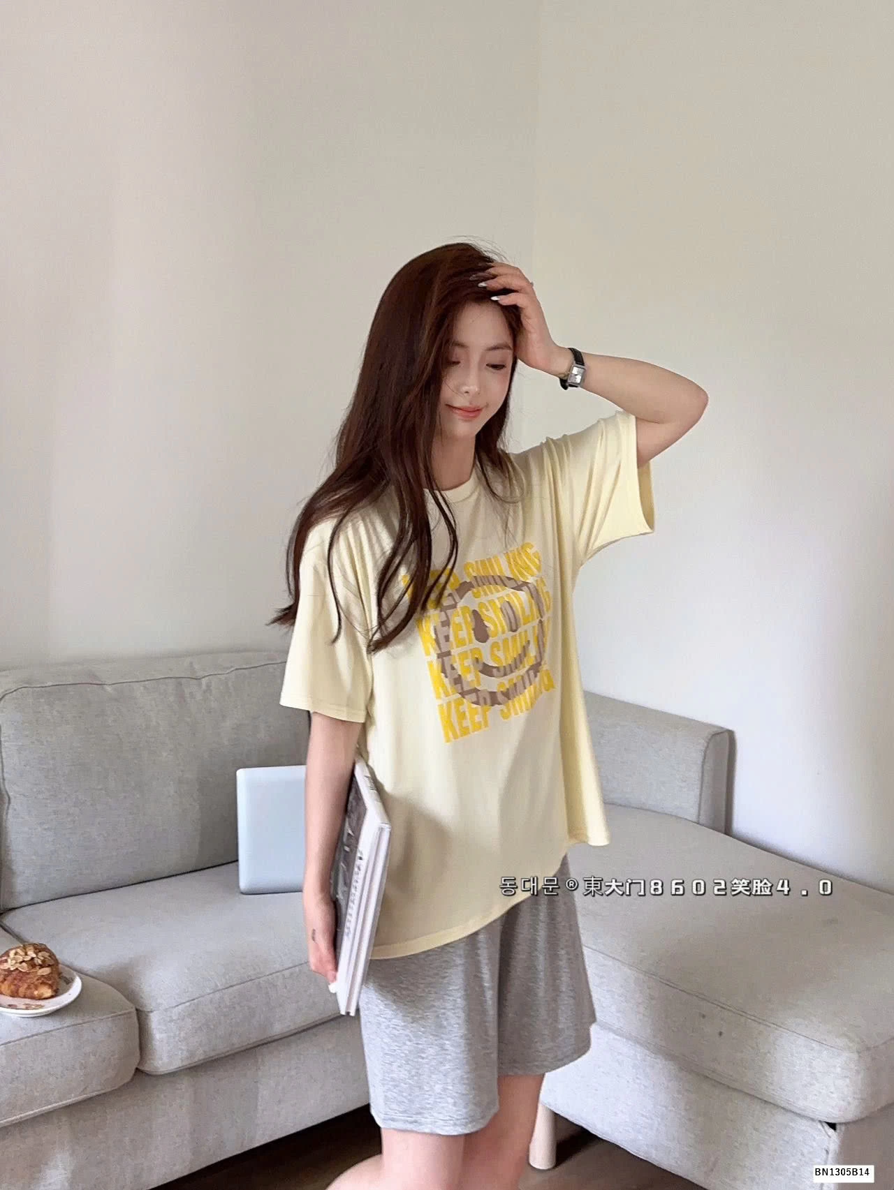 BỘ THUN MÒNG KEEP SMILE MẶC NHÀ