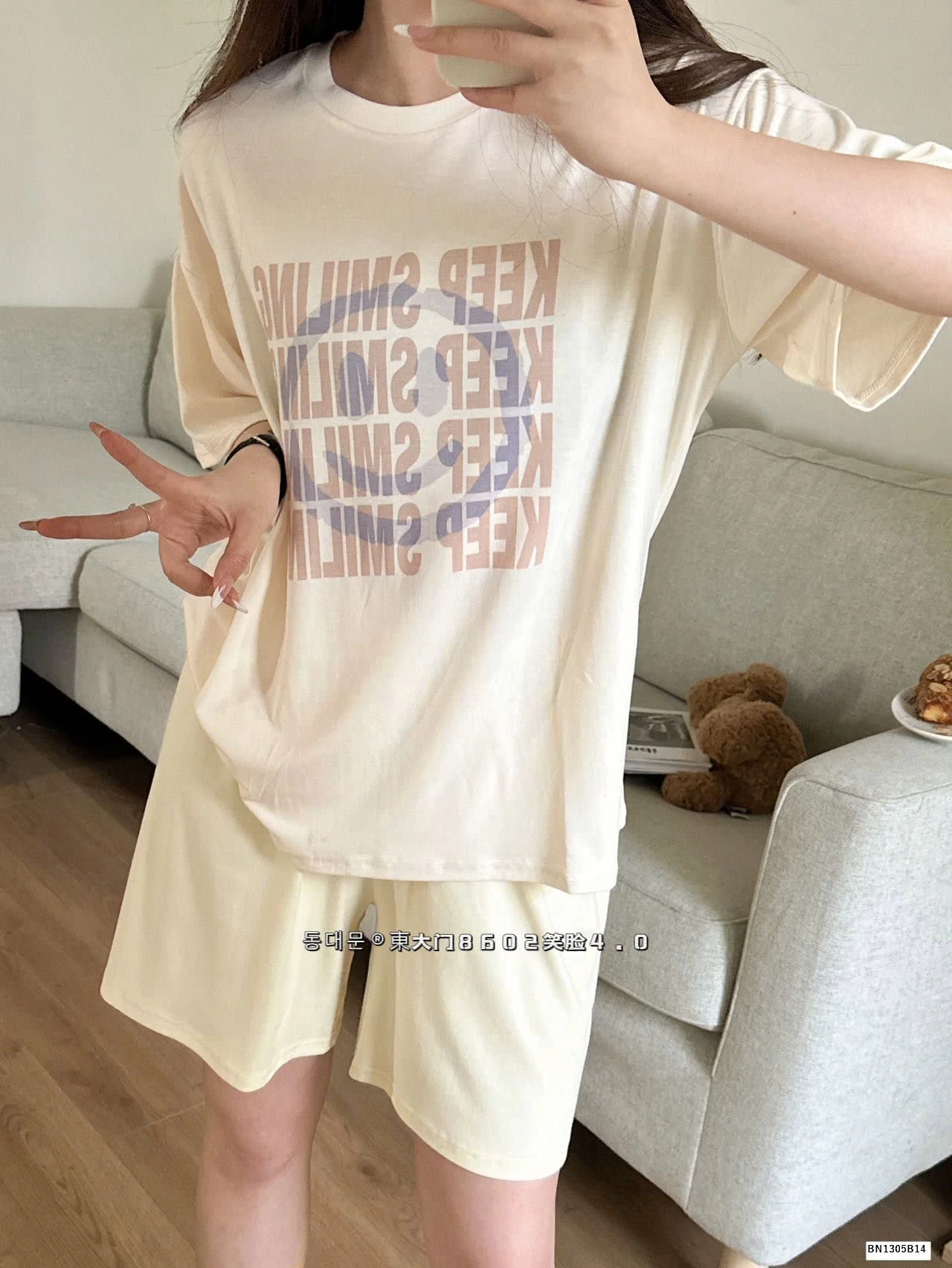 BỘ THUN MÒNG KEEP SMILE MẶC NHÀ