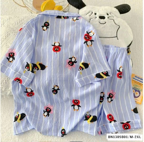 BST PIZAMA CỘC TAY DỄ THƯƠNG