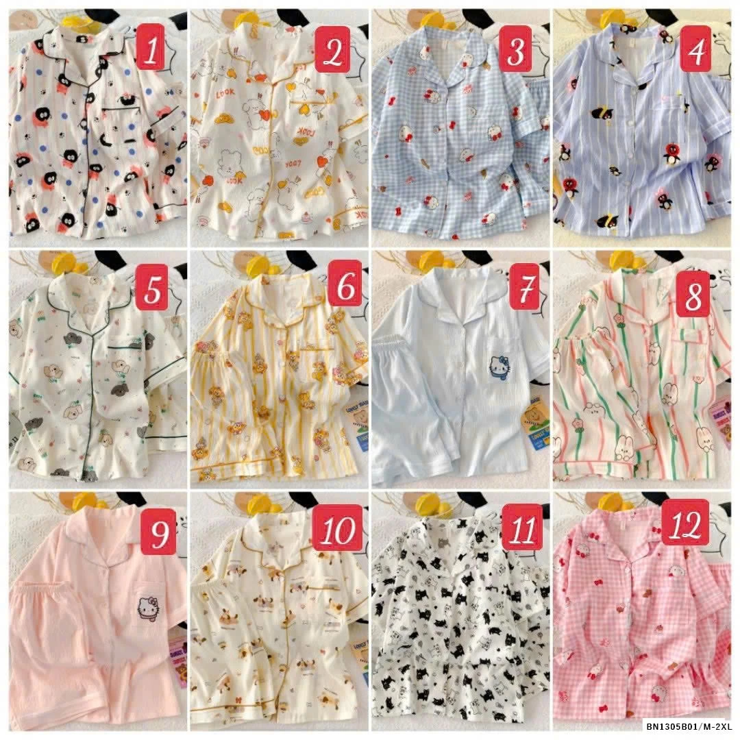 BST PIZAMA CỘC TAY DỄ THƯƠNG