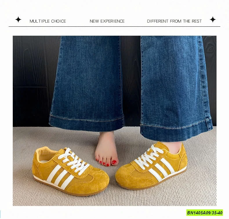 GIÀY THỂ THAO THÔNG HƠI 3 SỌC NỮ