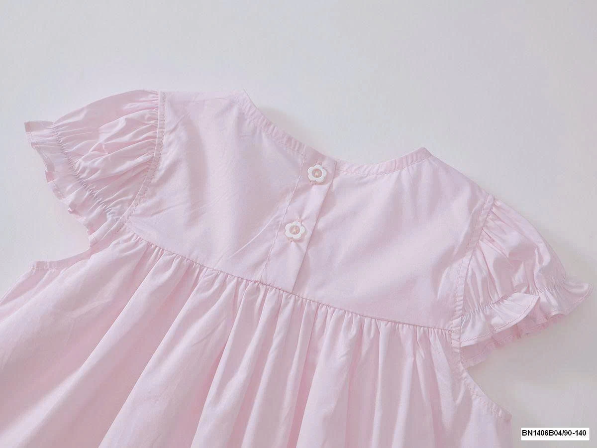 ĐẦM THÔ THÊU HOA CỔ PREMIUM.ICON