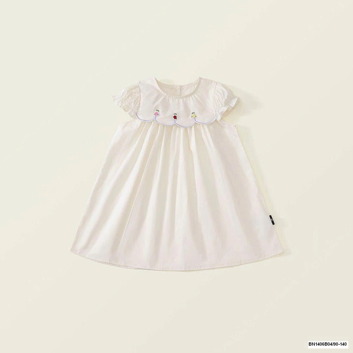 ĐẦM THÔ THÊU HOA CỔ PREMIUM.ICON