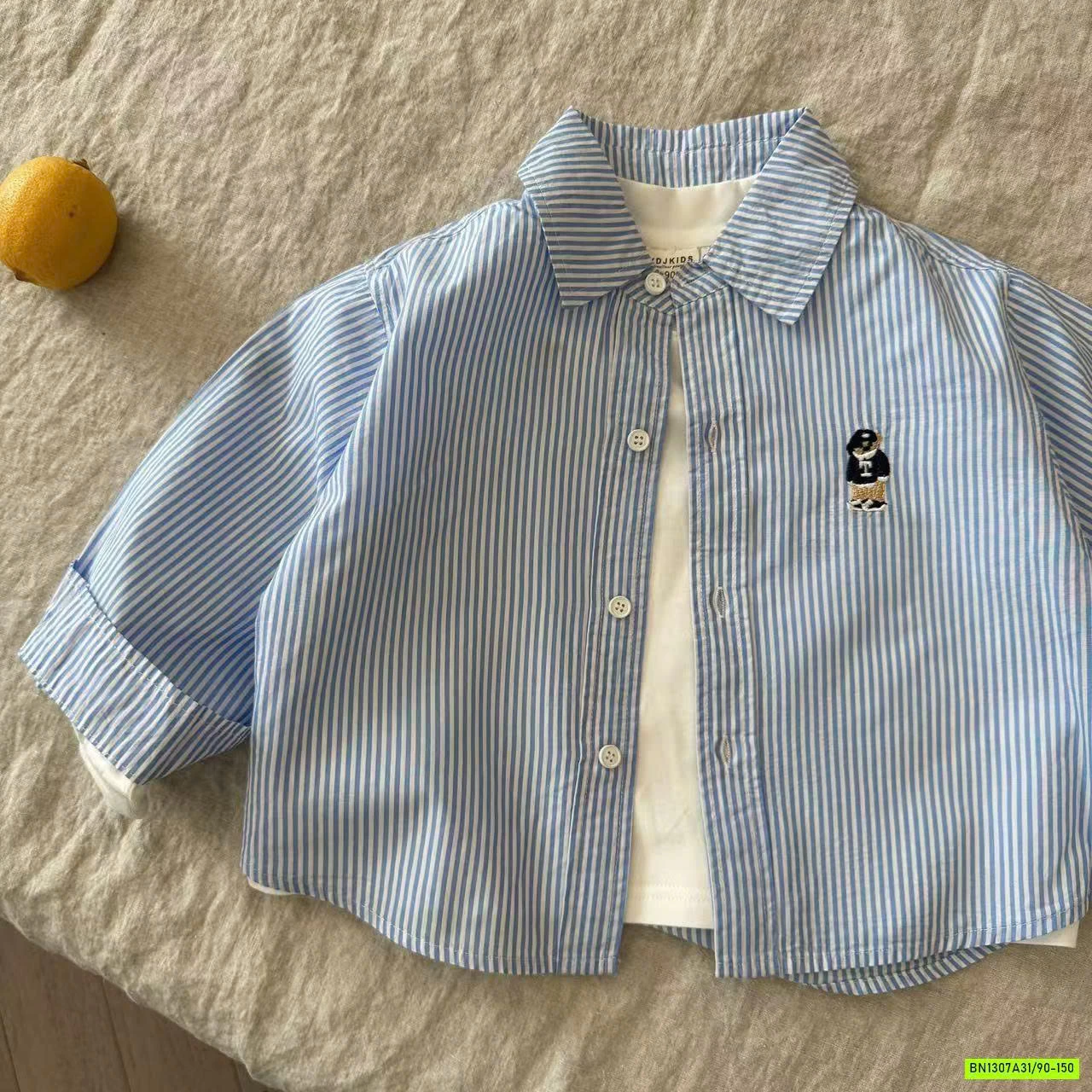 SƠ MI DÀI TAY LOGO GẤU