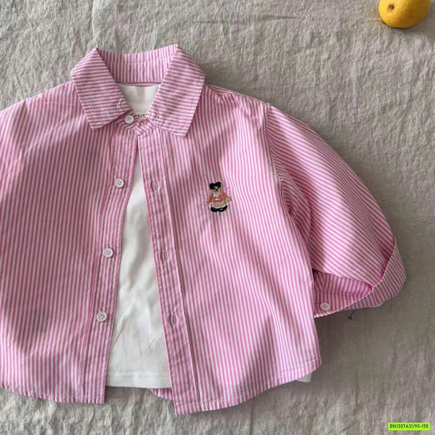 SƠ MI DÀI TAY LOGO GẤU