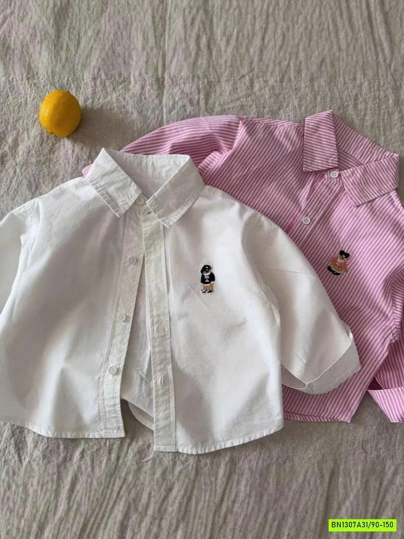 SƠ MI DÀI TAY LOGO GẤU