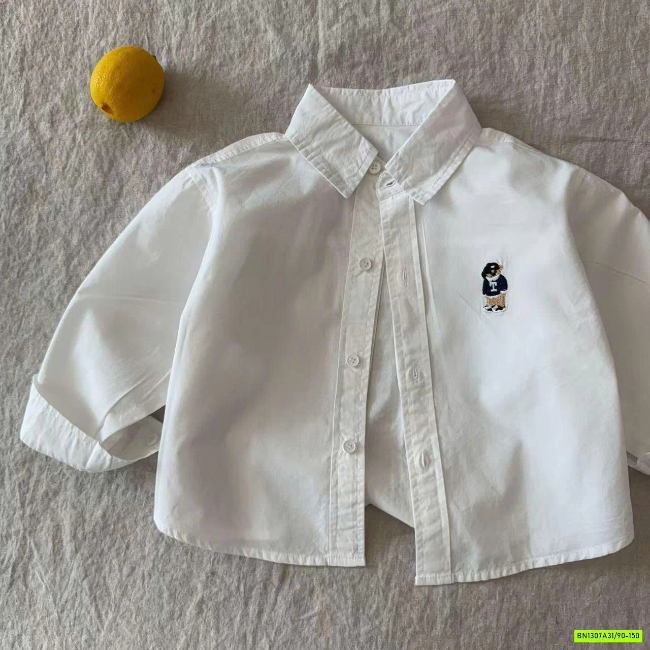 SƠ MI DÀI TAY LOGO GẤU