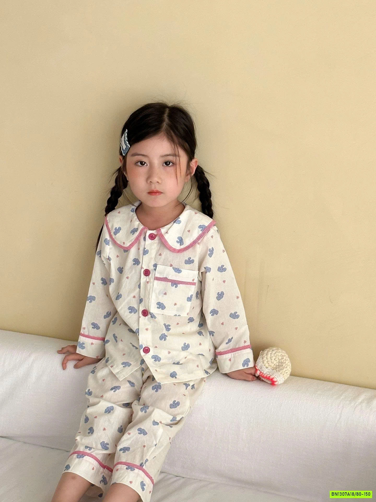 PIZAMA THÔ MỀM DÀI TAY