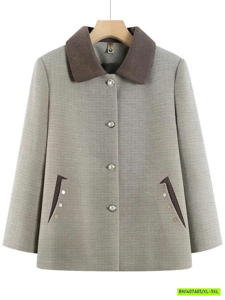 KHOÁC MÙ THU PHỐI MÀU CỔ CHO BÀ