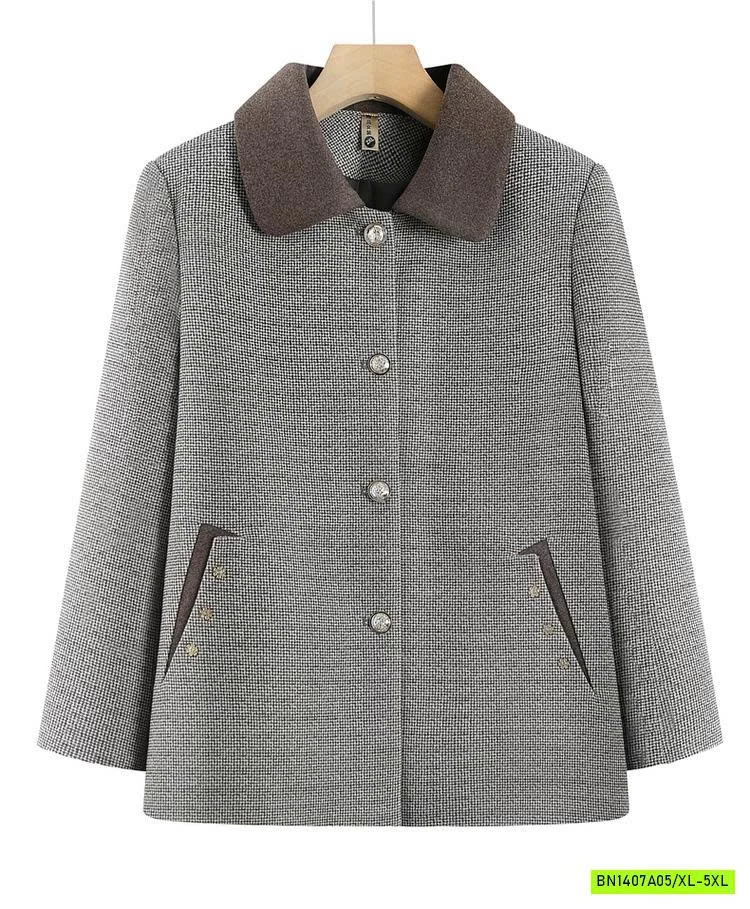 KHOÁC MÙ THU PHỐI MÀU CỔ CHO BÀ