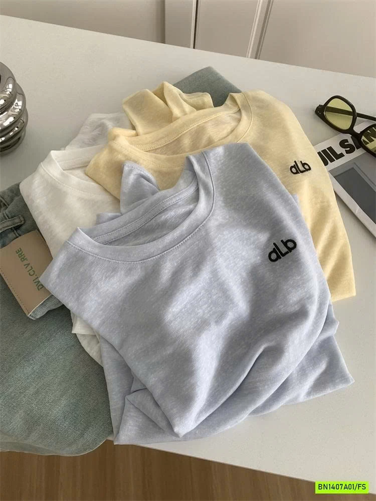 ÁO THUN GIẤY DÀI TAY THÊU CHỮ