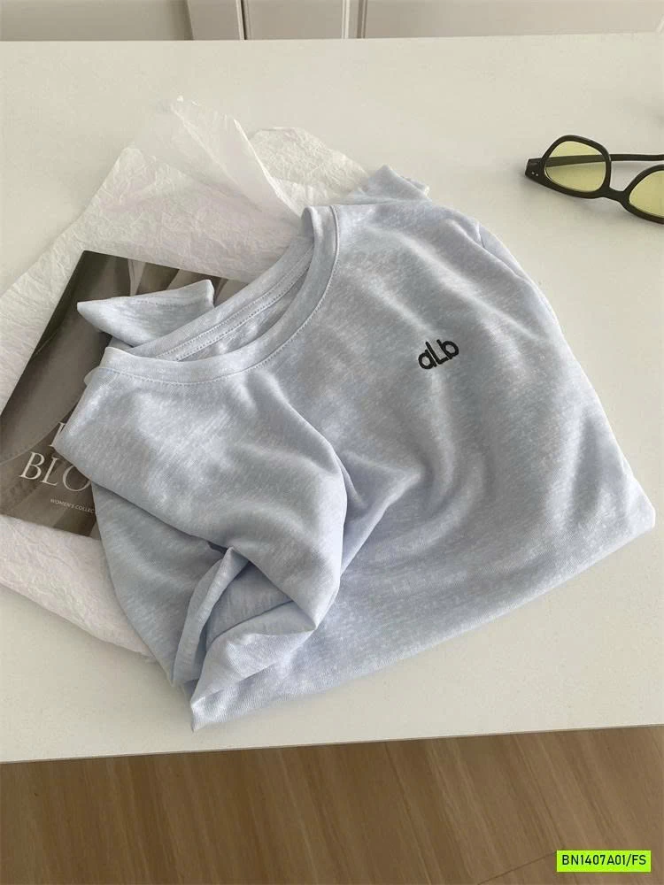 ÁO THUN GIẤY DÀI TAY THÊU CHỮ