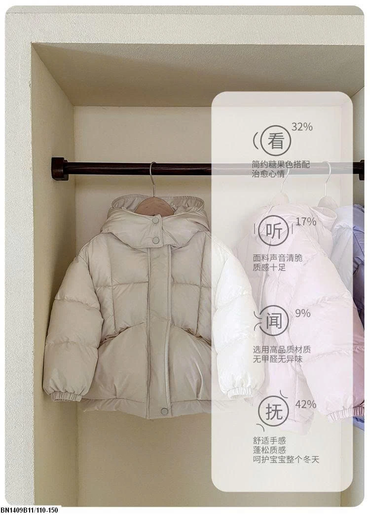 ÁO KHOÁC PHAO BÉ GÁI