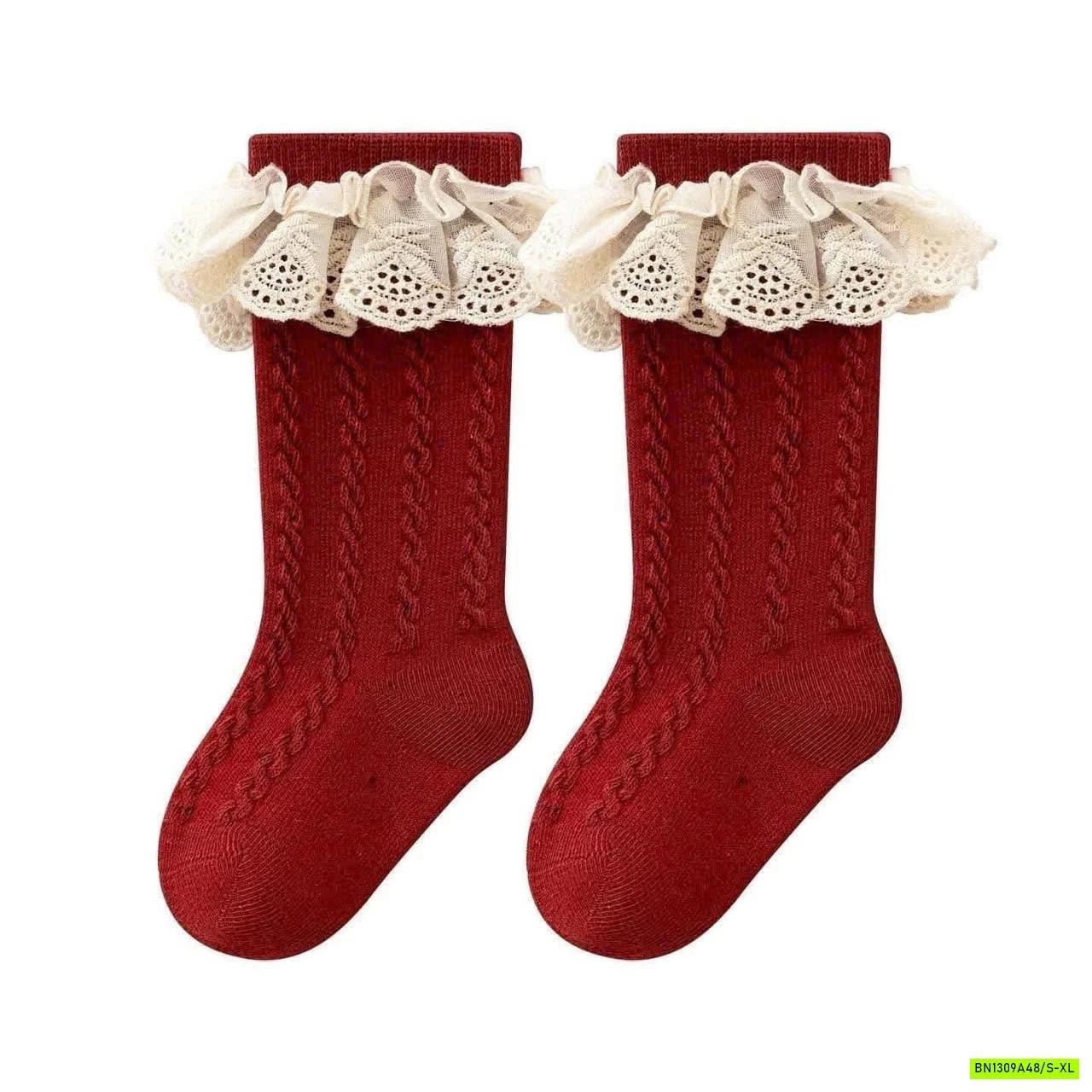 SÉT 5Đ TẤT ĐỎ NGANG GỐI SZ NHÍ