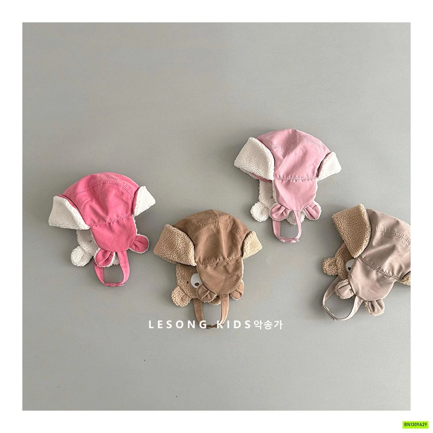 MŨ PHI CÔNG BỊT TAI GẤU KUTE