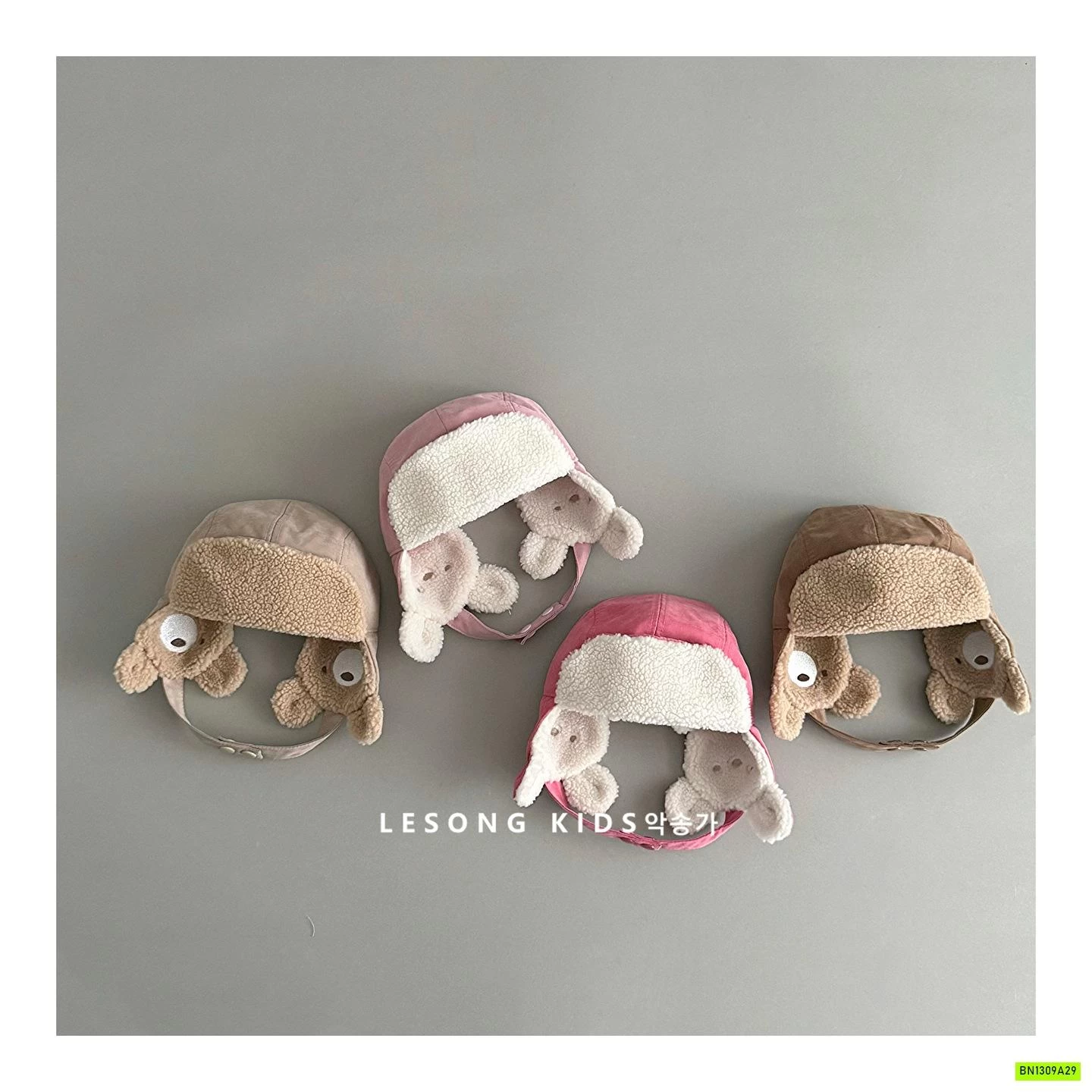 MŨ PHI CÔNG BỊT TAI GẤU KUTE