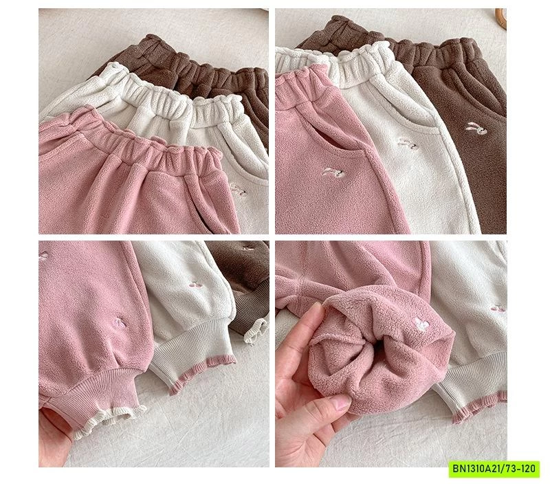 QUẦN NỈ LÓT NHUNG BO GẤU