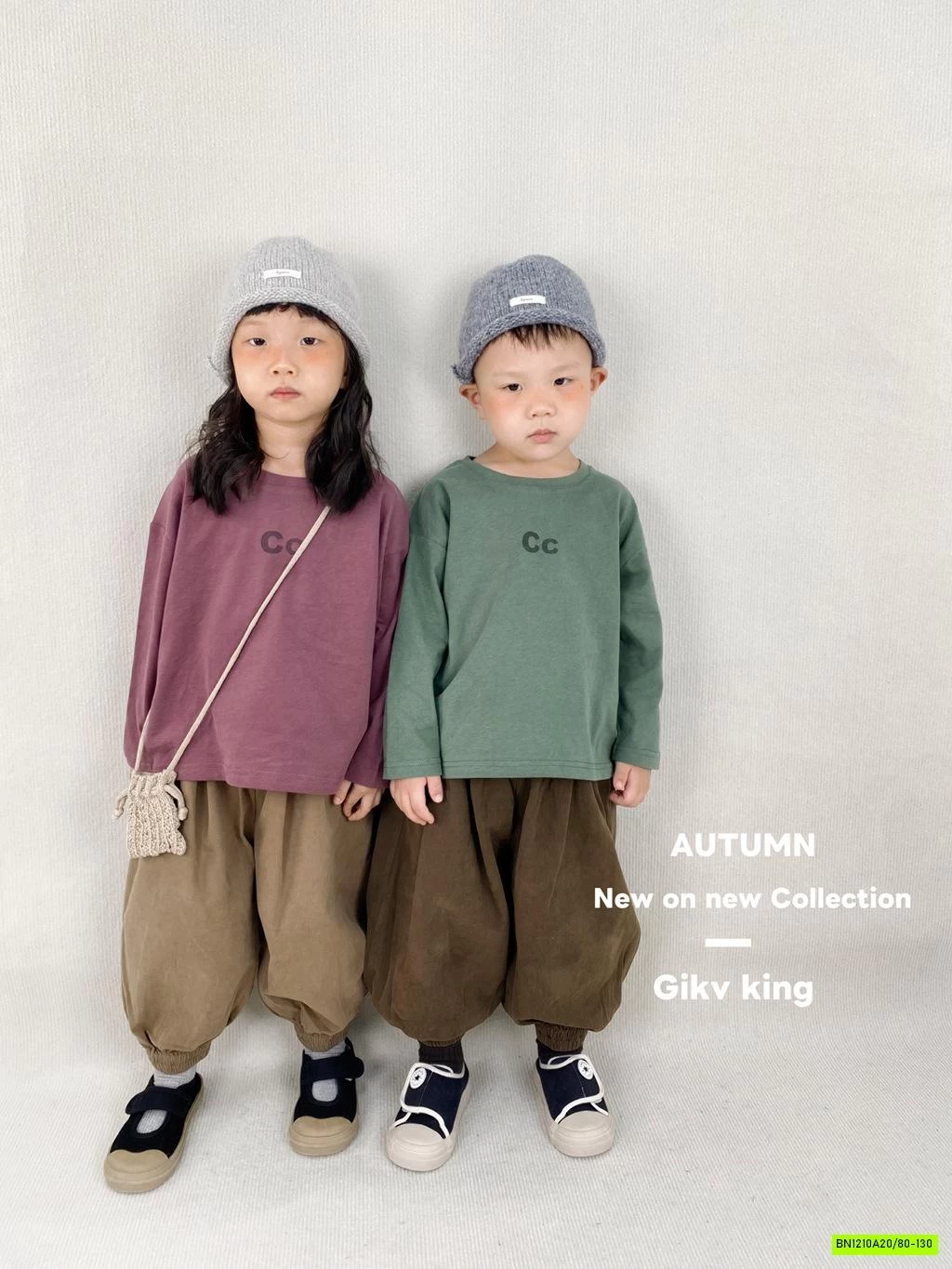 ÁO THUN MÙA THU CHỮ C VINTAGE