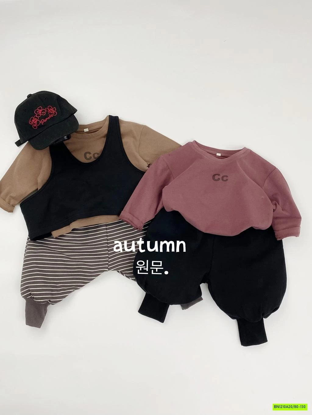 ÁO THUN MÙA THU CHỮ C VINTAGE