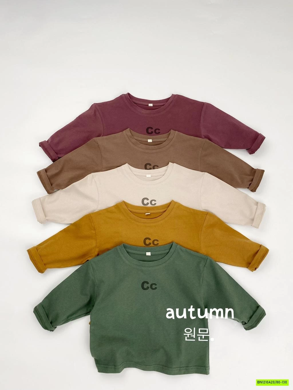 ÁO THUN MÙA THU CHỮ C VINTAGE