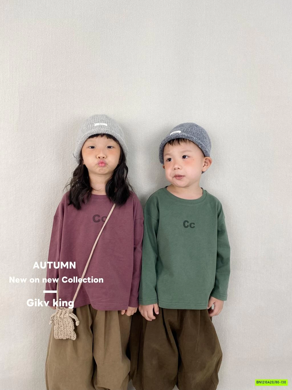 ÁO THUN MÙA THU CHỮ C VINTAGE