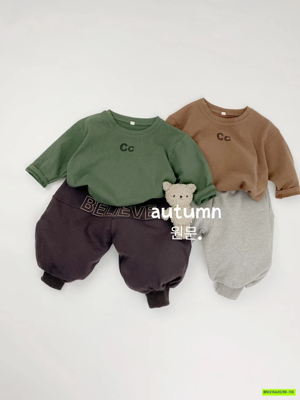 ÁO THUN MÙA THU CHỮ C VINTAGE