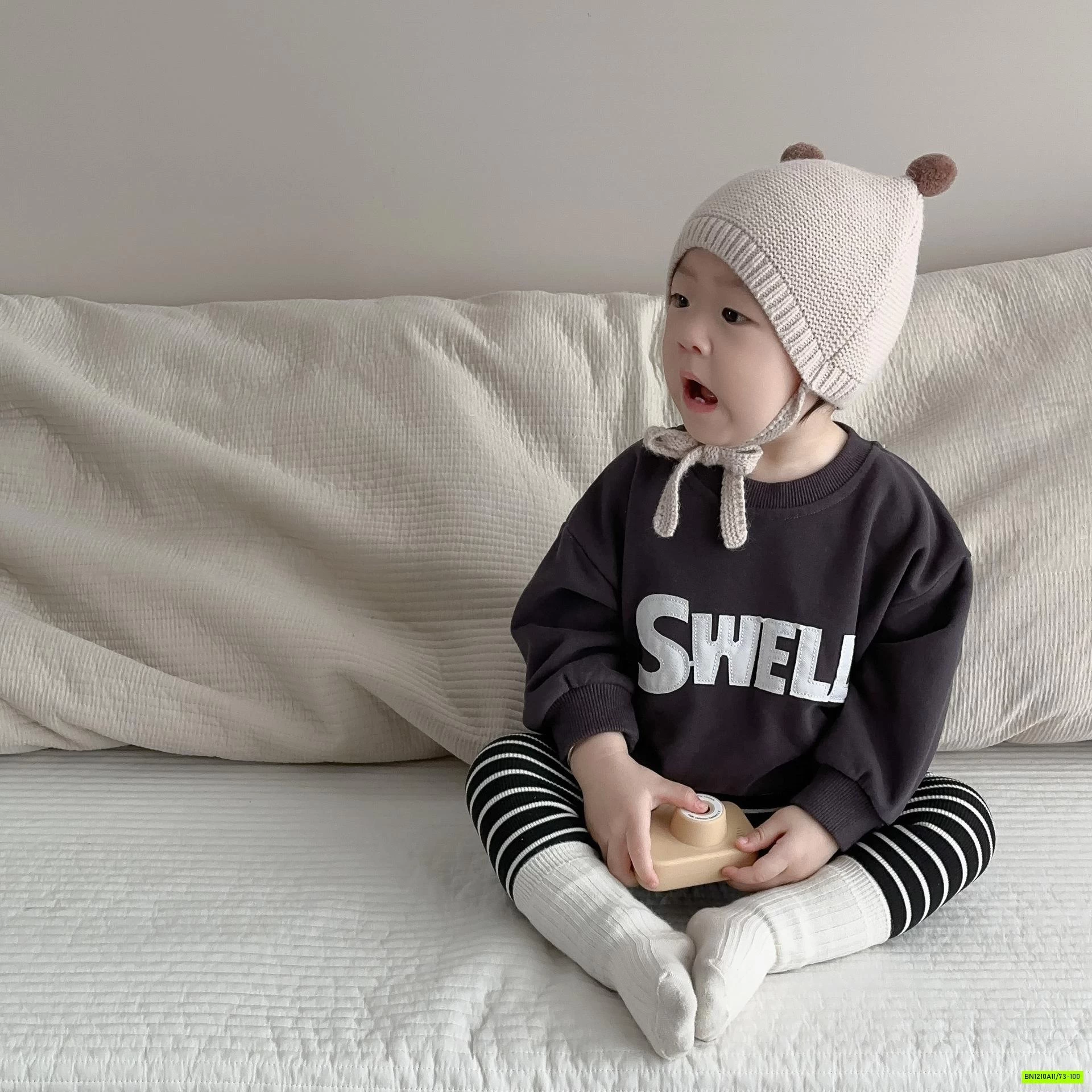 ÁO NỈ SWELL MIX LEGGING KẺ