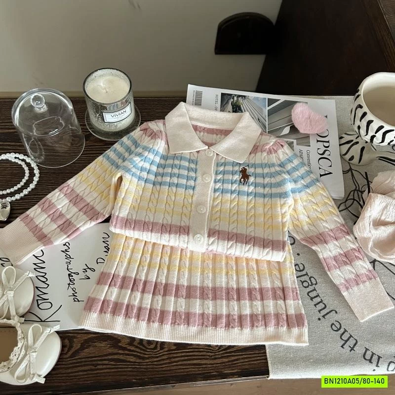 SÉT VÁY LEN KẺ SẮC MÀU