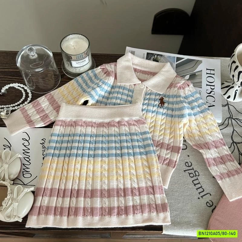 SÉT VÁY LEN KẺ SẮC MÀU