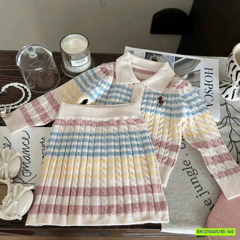 SÉT VÁY LEN KẺ SẮC MÀU