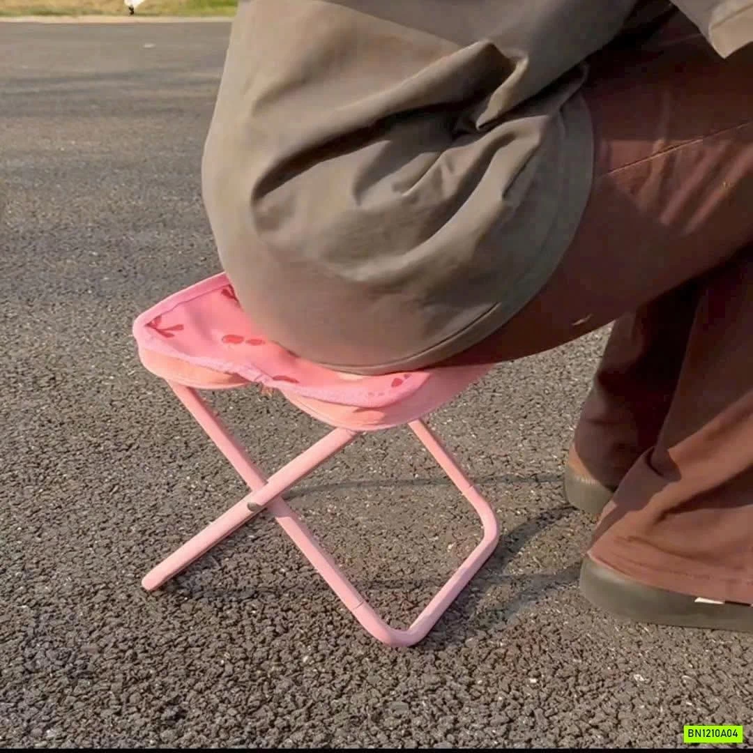 GHẾ GẤP GỌN MINI HỒNG