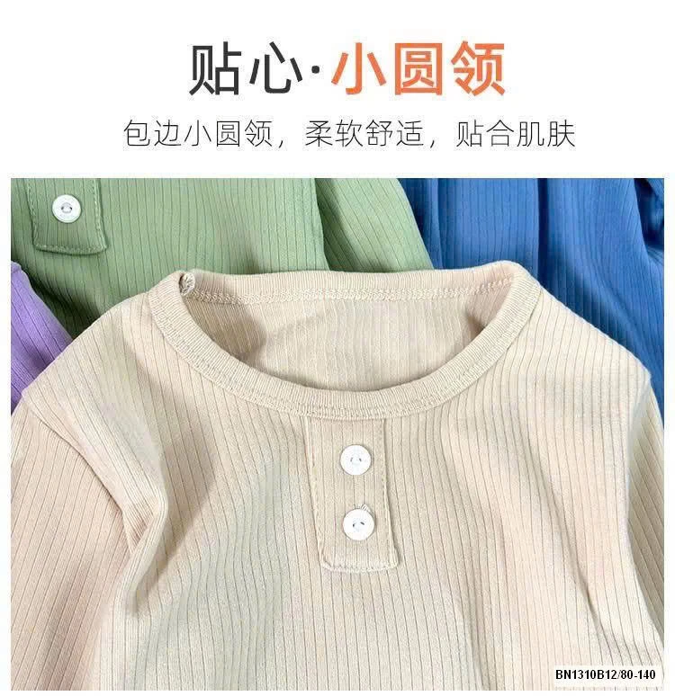 ÁO THUN GÂN DÀI TAY CHO BÉ