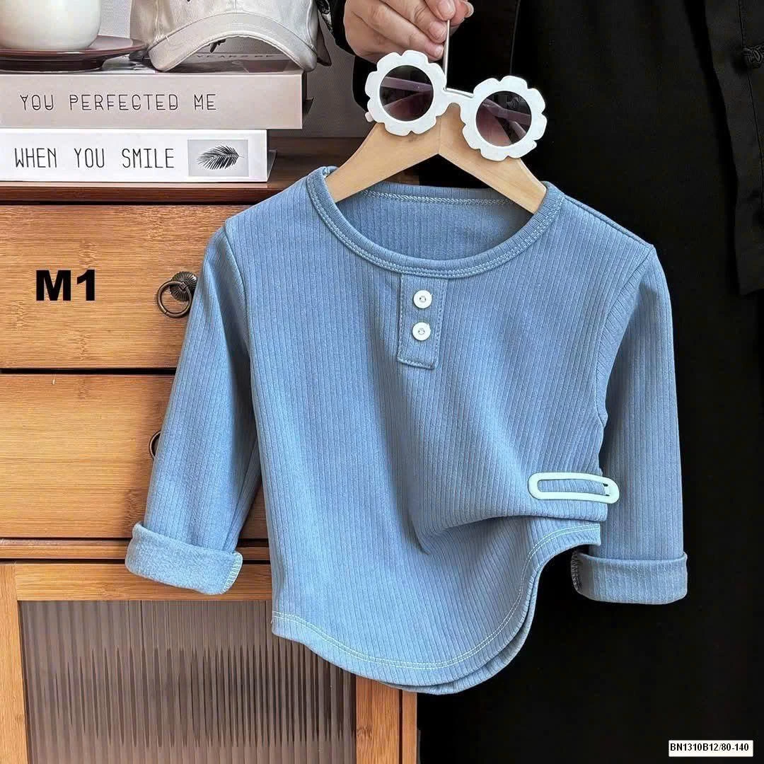 ÁO THUN GÂN DÀI TAY CHO BÉ