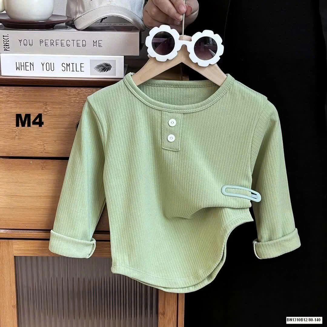 ÁO THUN GÂN DÀI TAY CHO BÉ