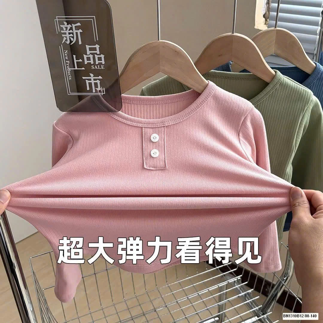 ÁO THUN GÂN DÀI TAY CHO BÉ