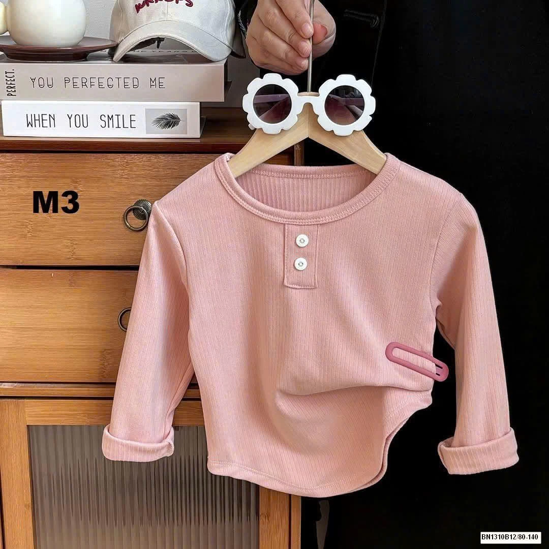 ÁO THUN GÂN DÀI TAY CHO BÉ