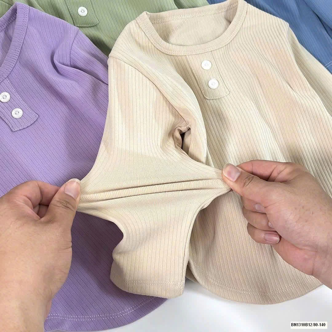 ÁO THUN GÂN DÀI TAY CHO BÉ