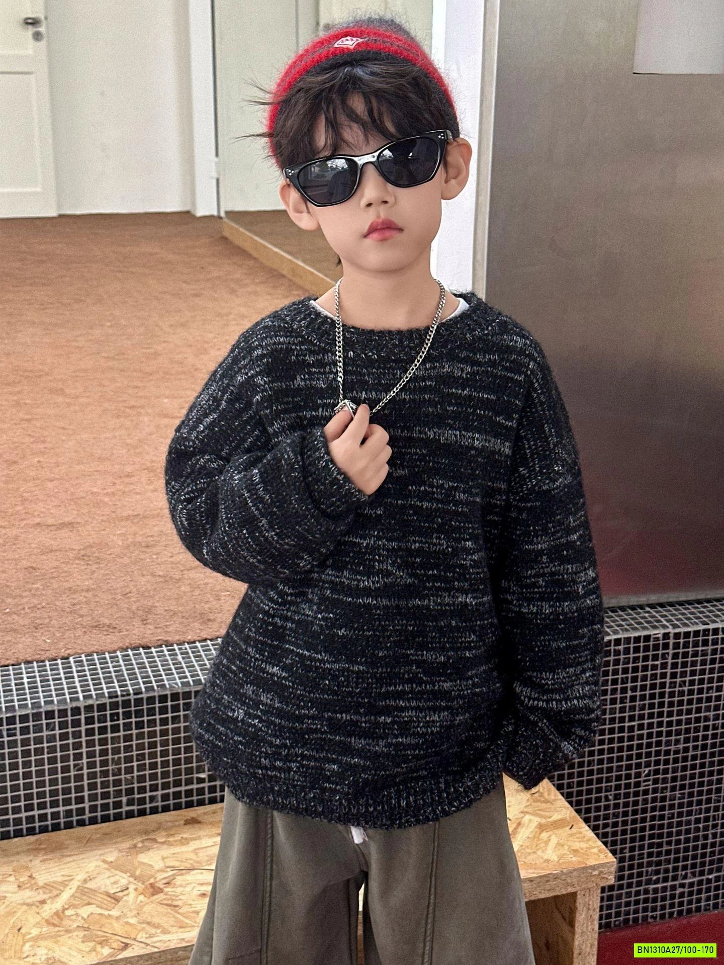 ÁO LEN MUỐI TIÊU CỔ TRÒN