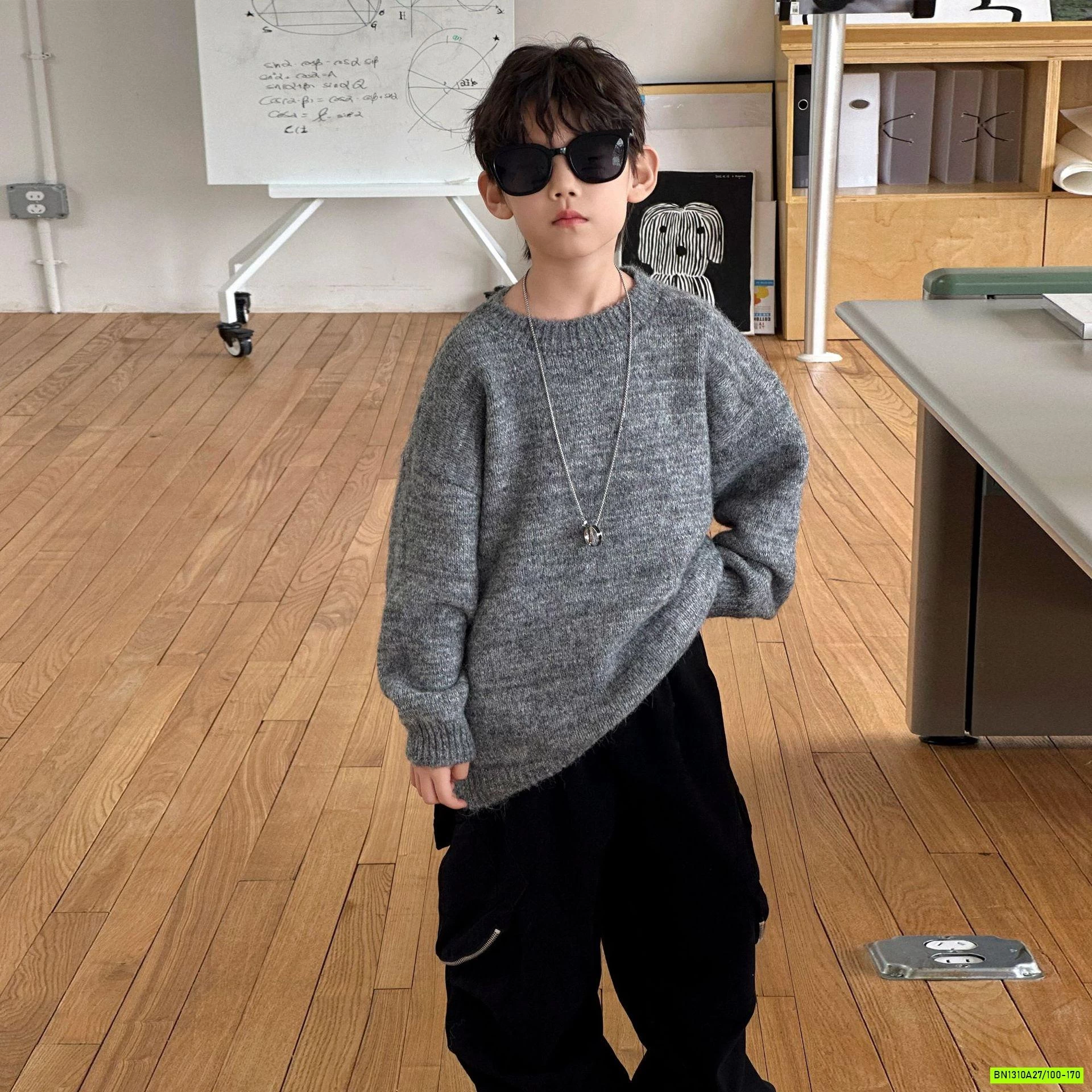 ÁO LEN MUỐI TIÊU CỔ TRÒN