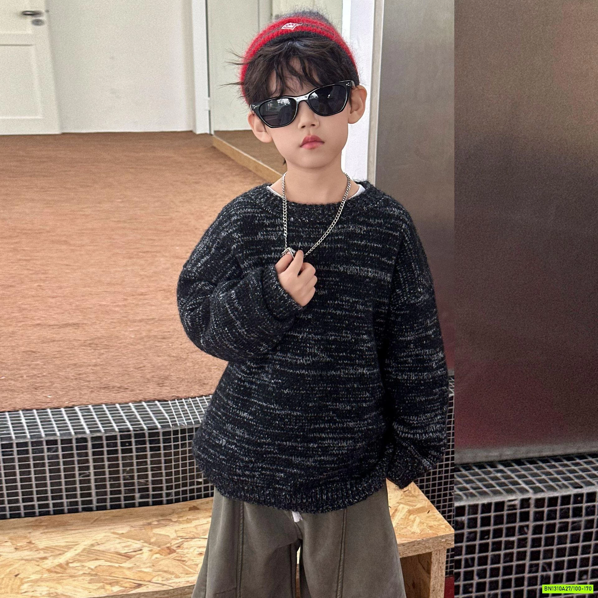 ÁO LEN MUỐI TIÊU CỔ TRÒN