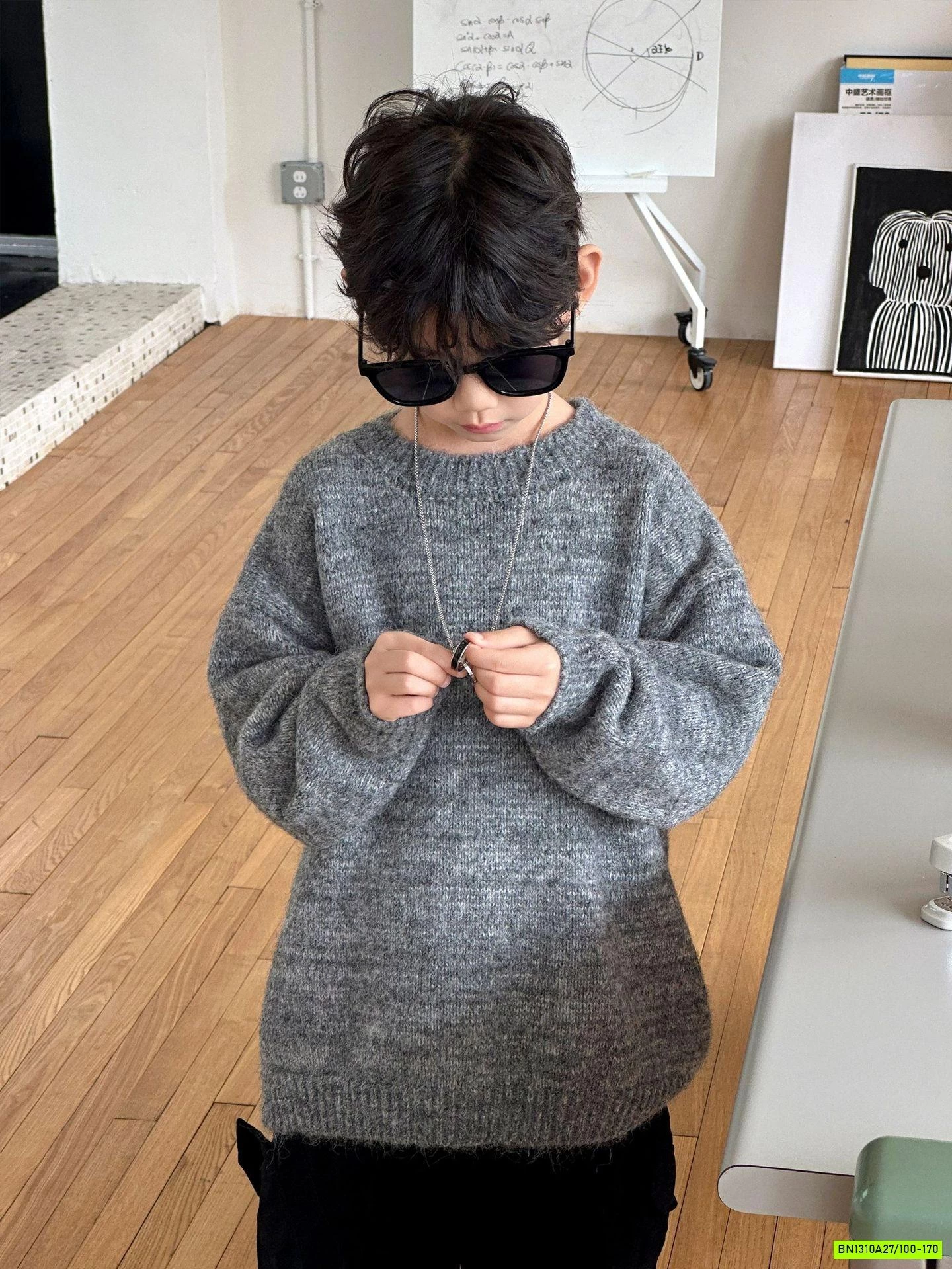 ÁO LEN MUỐI TIÊU CỔ TRÒN