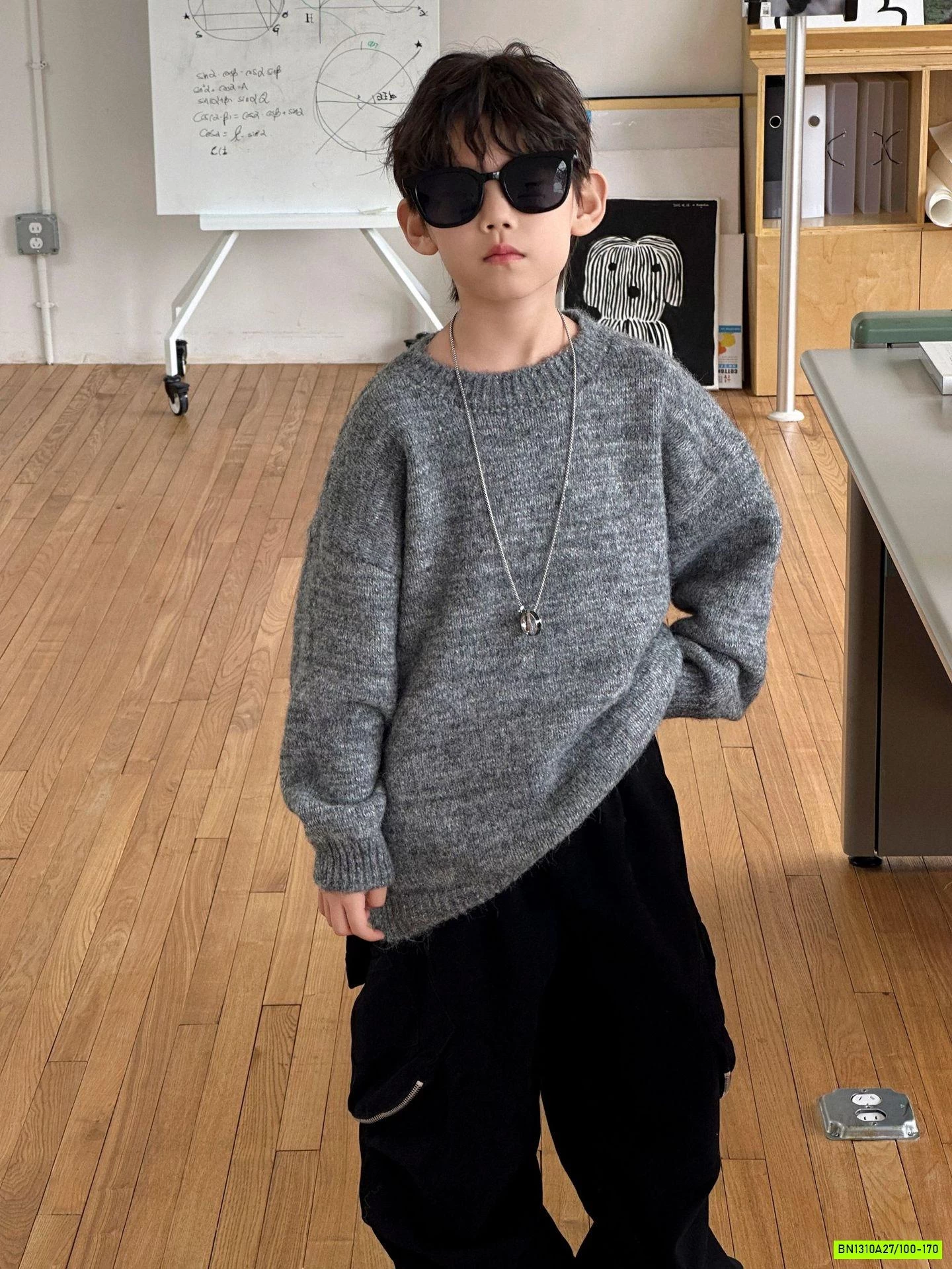 ÁO LEN MUỐI TIÊU CỔ TRÒN