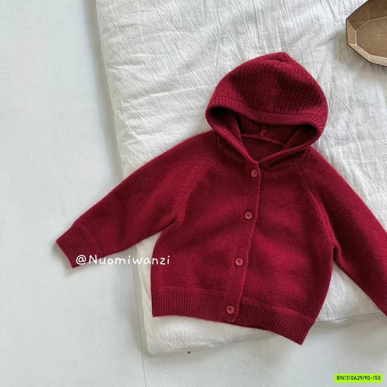 KHOÁC LEN LIỀN MŨ TRƠN MÀU